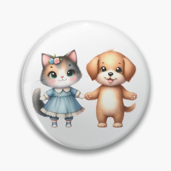 Item preview, Furry Friends United: Cat and Dog designed and sold by KNAA.