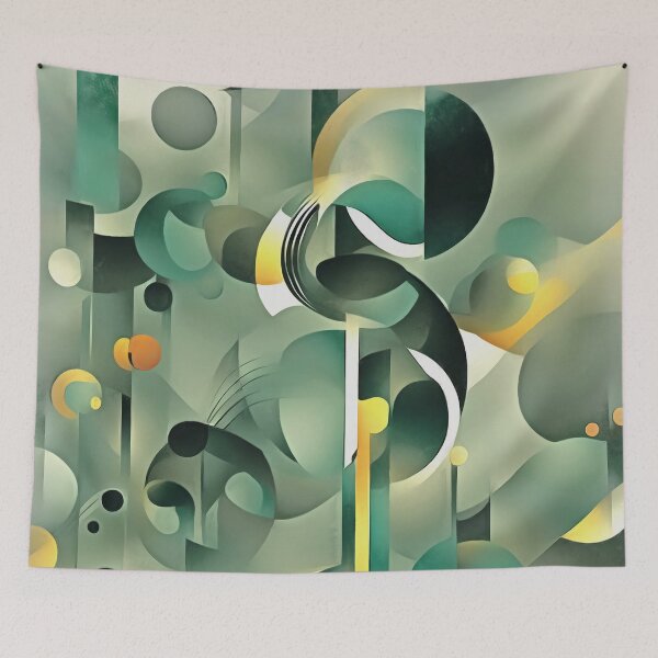 Item preview, Abstract In Blue, Grey and Orange Part 6 designed and sold by taiche.