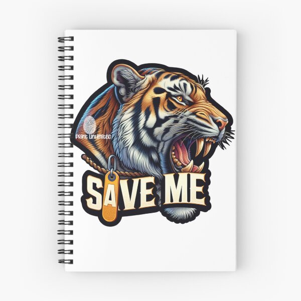 Item preview, Save Me-Tiger D06 designed and sold by Sheila Baquero.