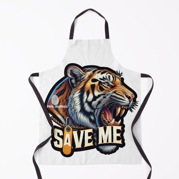 Item preview, Save Me-Tiger D06 designed and sold by Sheila Baquero.