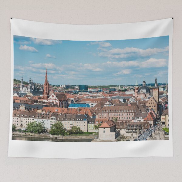 Item preview, Aerial view of the historic city of Wurzburg designed and sold by dvoevnore.