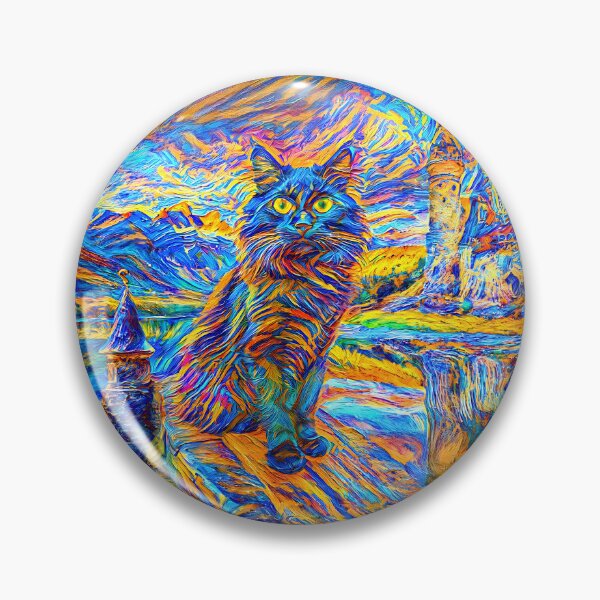 Item preview, Stylised castle and cat. DeepDream designed and sold by blackhalt.