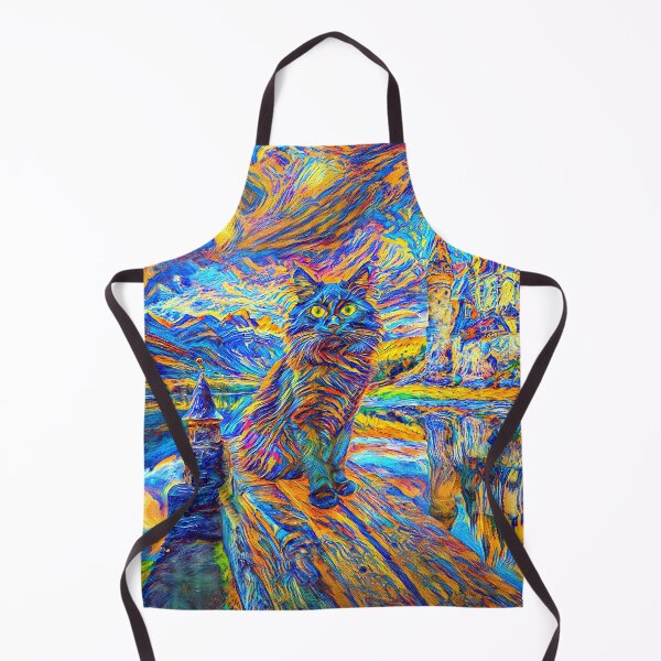 Item preview, Stylised castle and cat. DeepDream designed and sold by blackhalt.