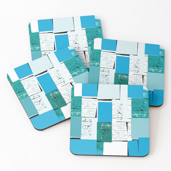 Item preview,    Blue plane division and font drawing composition designed and sold by SEOYOUNG ART SHOP.
