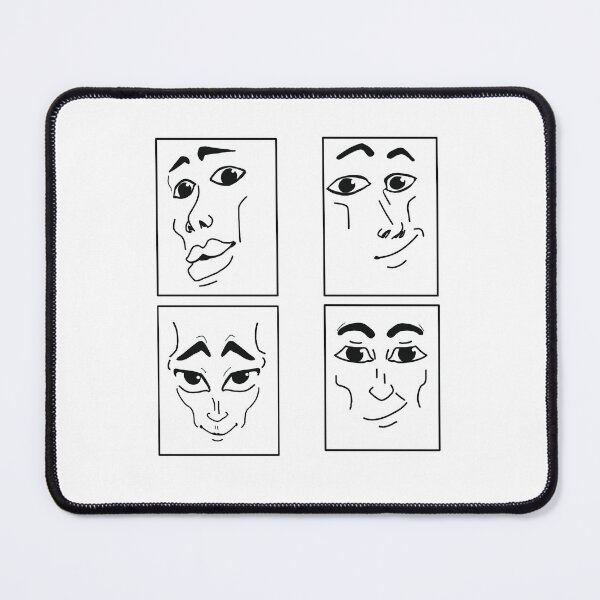 Item preview, roblox man face meme designed and sold by KunBAArtWork.