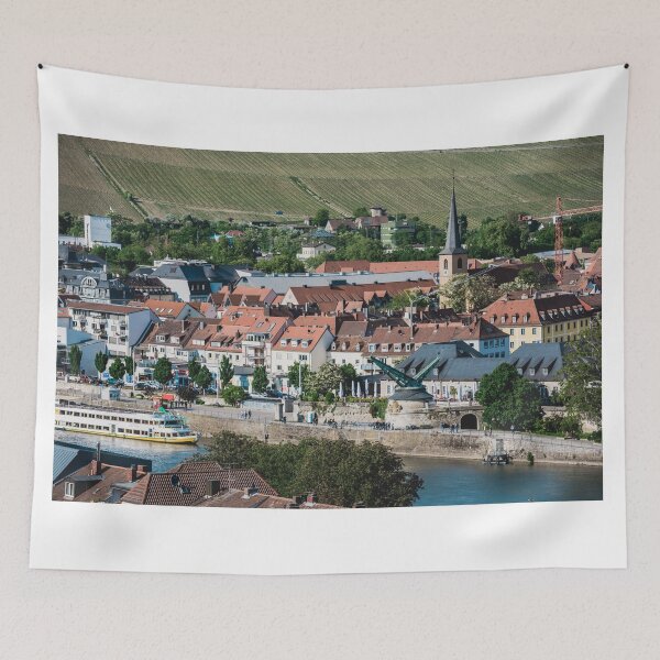 Item preview, Aerial view of the historic city of Wurzburg designed and sold by dvoevnore.