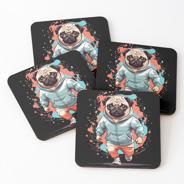 Item preview, Pug Dog Streetwear Aesthetic Fitness Style designed and sold by LuminOrb.