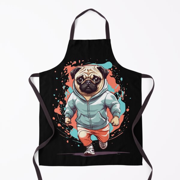 Item preview, Pug Dog Streetwear Aesthetic Fitness Style designed and sold by LuminOrb.
