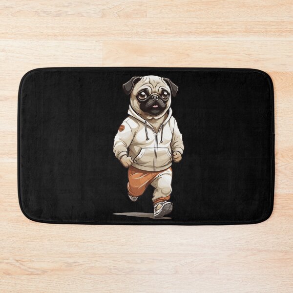 Item preview, Pug Dog Streetwear Jogging Aesthetic Style designed and sold by LuminOrb.