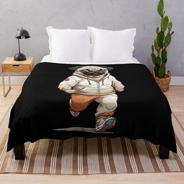 Item preview, Pug Dog Streetwear Jogging Aesthetic Style designed and sold by LuminOrb.