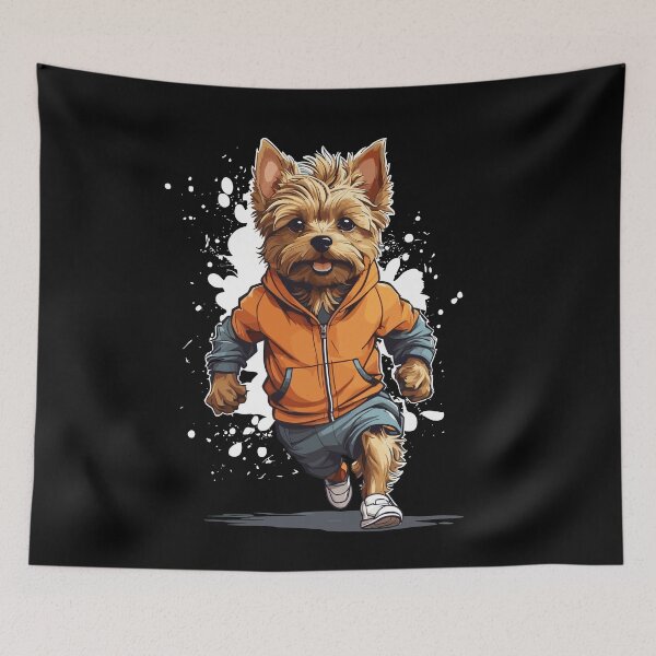 Item preview, Yorkshire Terrier Dog Streetwear Fitness Design designed and sold by LuminOrb.