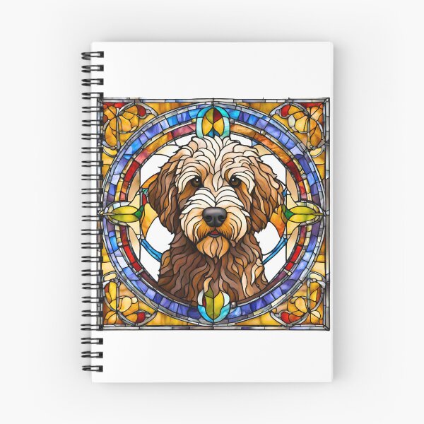 Item preview, Stained Glass Labradoodle designed and sold by Fredster1966.