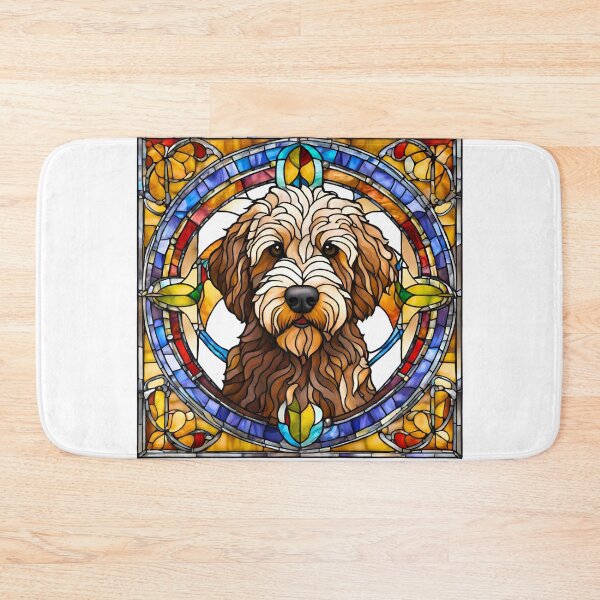 Item preview, Stained Glass Labradoodle designed and sold by Fredster1966.