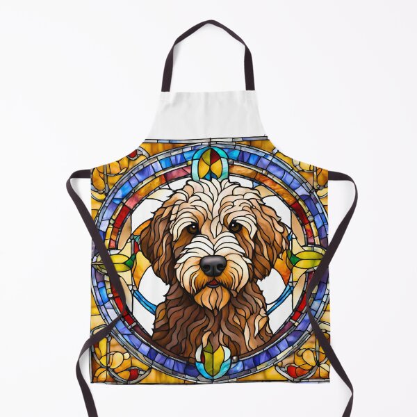 Item preview, Stained Glass Labradoodle designed and sold by Fredster1966.
