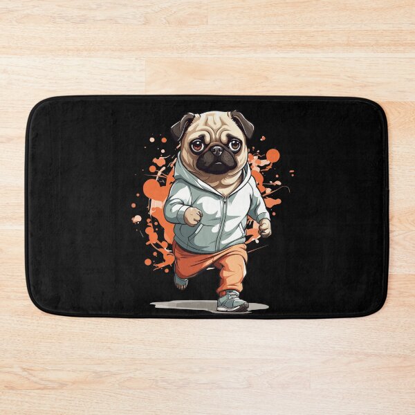 Item preview, Pug Dog Streetwear Jogging Aesthetic Style designed and sold by LuminOrb.