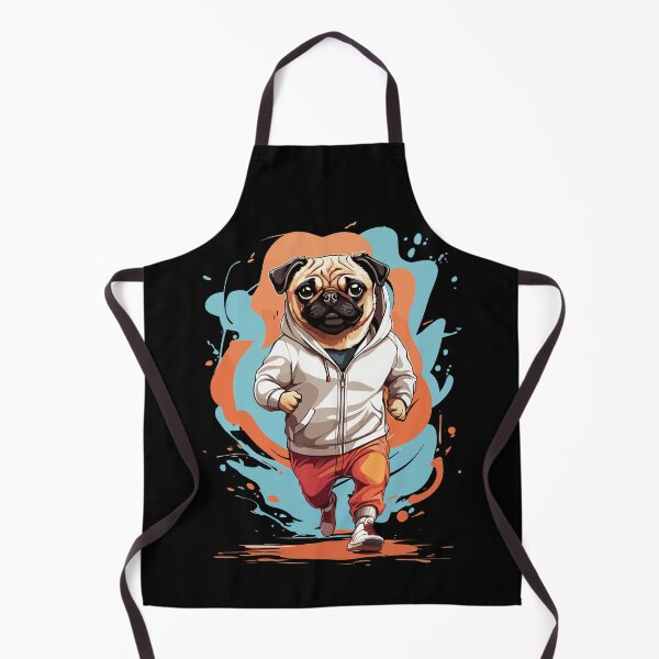 Item preview, Pug Dog Streetwear Jogging Aesthetic Fitness designed and sold by LuminOrb.