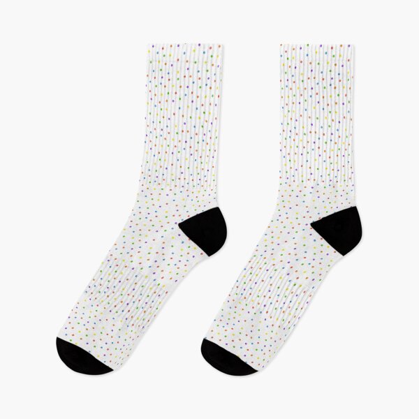 Item preview, Rainbow Polka Dots, White designed and sold by serafineaandd.