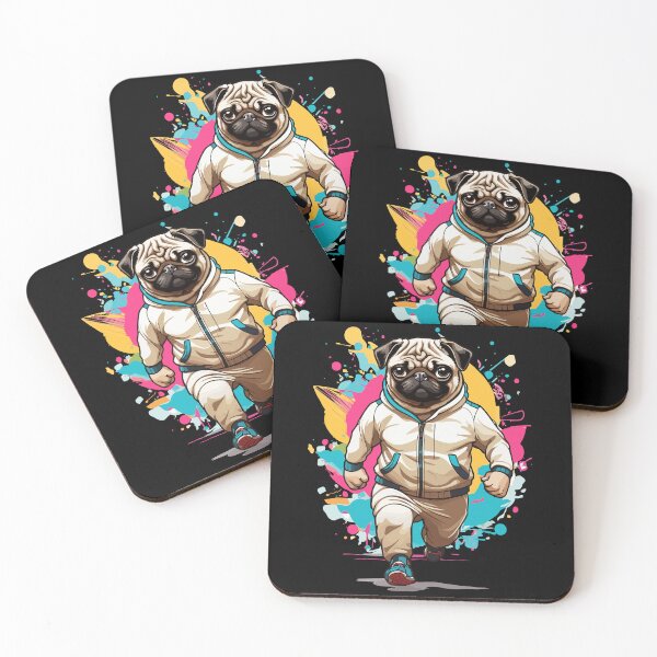 Item preview, Pug Dog Streetwear Jogging Aesthetic Look designed and sold by LuminOrb.