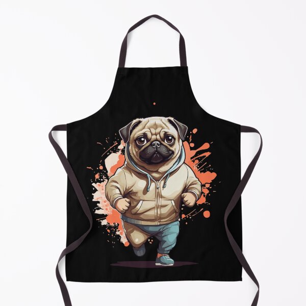Item preview, Pug Dog Streetwear Jogging Aesthetic Style designed and sold by LuminOrb.