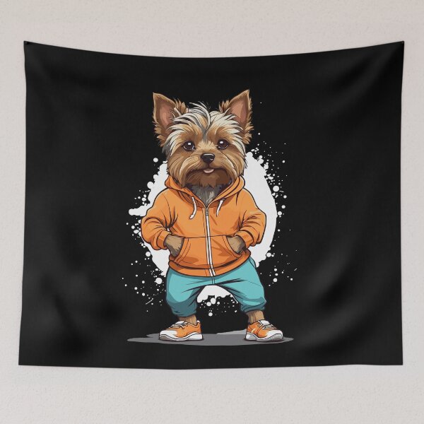 Item preview, Yorkshire Terrier Dog Streetwear Jogging Design designed and sold by LuminOrb.