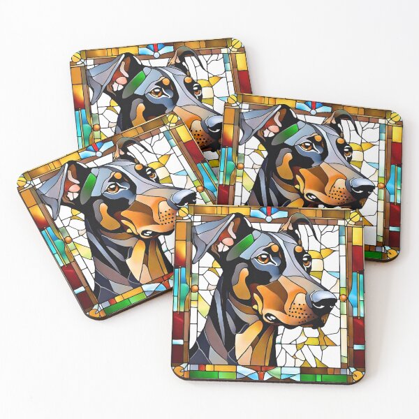 Item preview, Stained Glass Doberman Pinscher designed and sold by Fredster1966.
