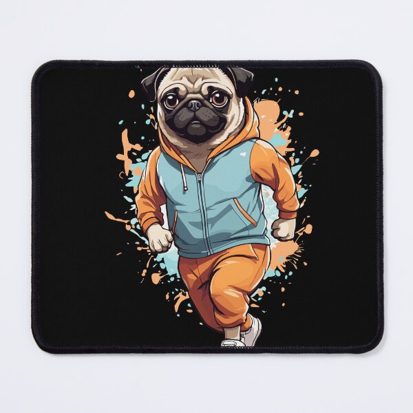 Item preview, Pug Dog Streetwear Fitness Design designed and sold by LuminOrb.