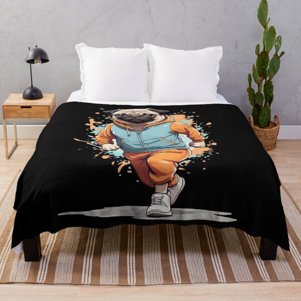 Item preview, Pug Dog Streetwear Fitness Design designed and sold by LuminOrb.