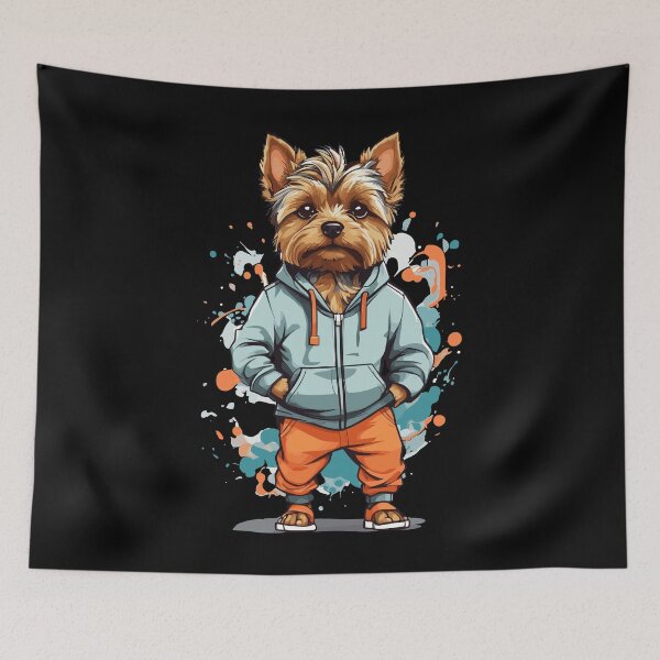 Item preview, Yorkshire Terrier Dog Streetwear Jogging Design designed and sold by LuminOrb.