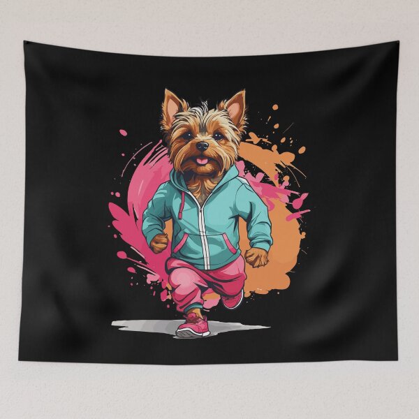 Item preview, Yorkshire Terrier Dog Aesthetic Streetwear designed and sold by LuminOrb.