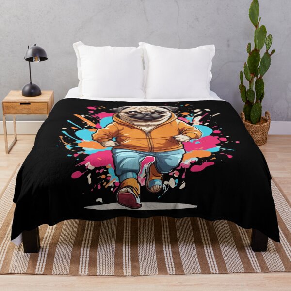 Item preview, Pug Dog Streetwear Aesthetic Fitness Look designed and sold by LuminOrb.