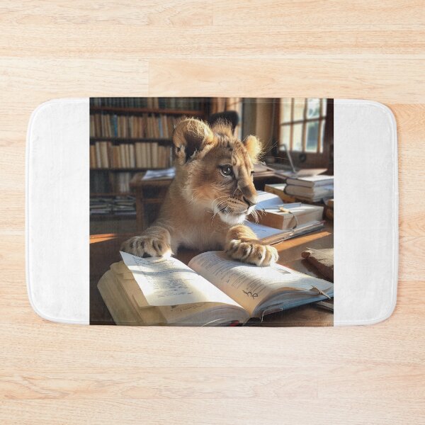 Item preview, the studious lion designed and sold by EdicionesJML.