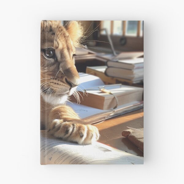 Item preview, the studious lion designed and sold by EdicionesJML.