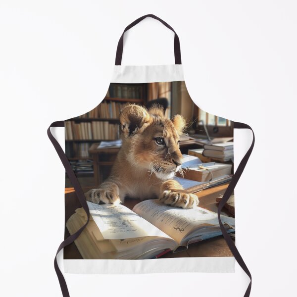 Item preview, the studious lion designed and sold by EdicionesJML.