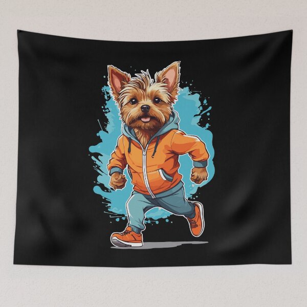 Item preview, Yorkshire Terrier Dog Streetwear Jogging Aesthetic designed and sold by LuminOrb.