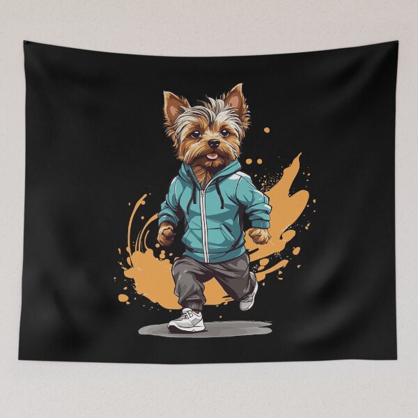 Item preview, Yorkshire Terrier Dog Streetwear Fitness designed and sold by LuminOrb.