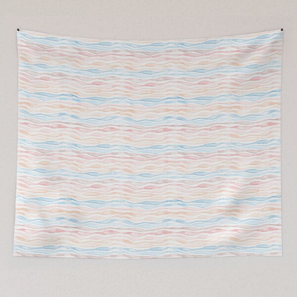 Item preview, Wavy Stripes, Beach Vibes  designed and sold by serafineaandd.