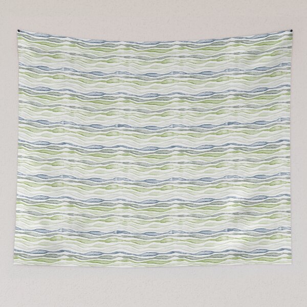 Item preview, Wavy Stripes, Green  designed and sold by serafineaandd.