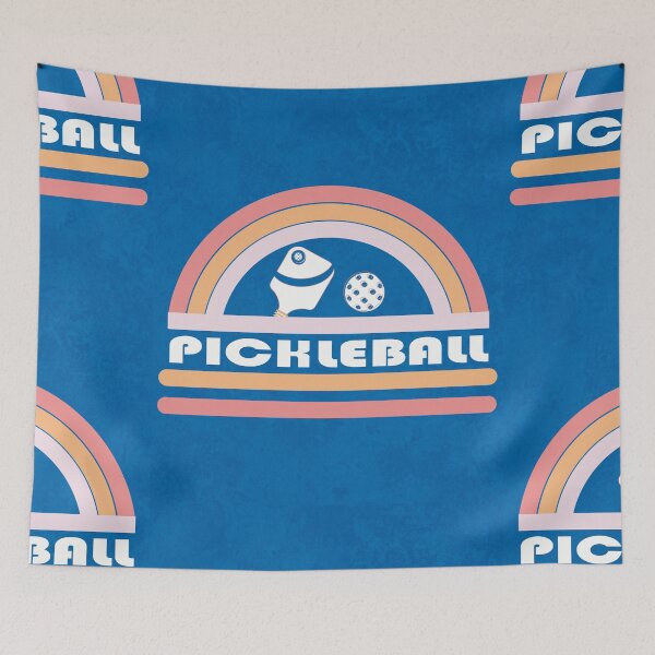 Artikelvorschau, Pickleball Rainbow Circular Grunge Texture für Profi-Pickleball-Liebhaber entworfen und verkauft von fatydesignspace.