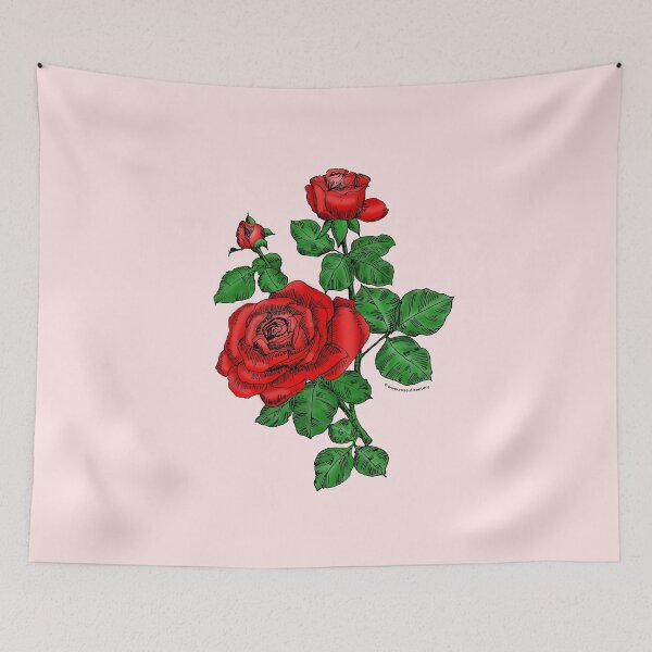 Item preview, Bright Red High-Centered Rose Bloom Double 16-25 Petals In 3+ Rows designed and sold by Rachael Taylor.