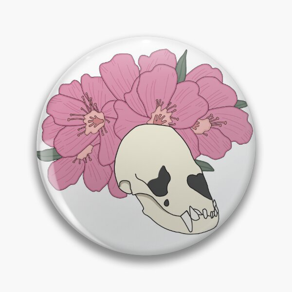 Item preview, Vampire Bat Skull with Oleander designed and sold by LunarAshes.