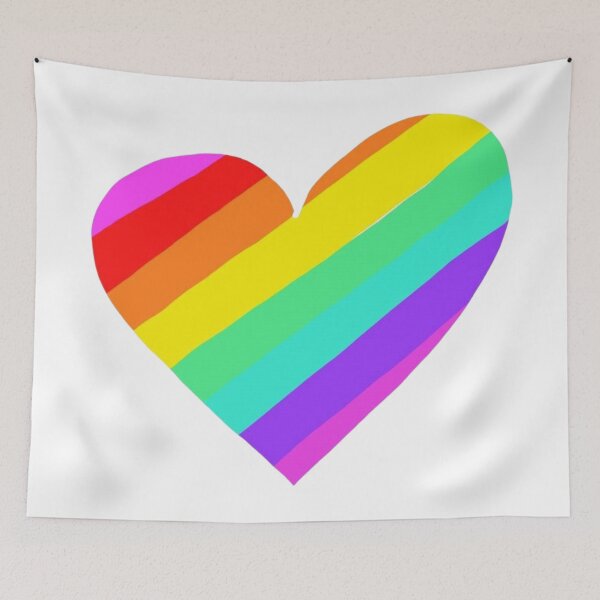 Item preview, Rainbow Heart designed and sold by sanyamangme.