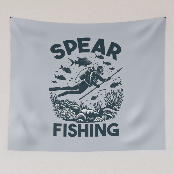 Item preview, Saltwater Spearfishing - Best Cool Retro Graphic designed and sold by Daqomm.