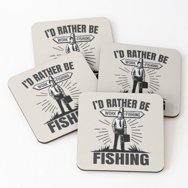 Item preview, I'd Rather Be Fishing - Funny Fisherman Graphic designed and sold by Daqomm.