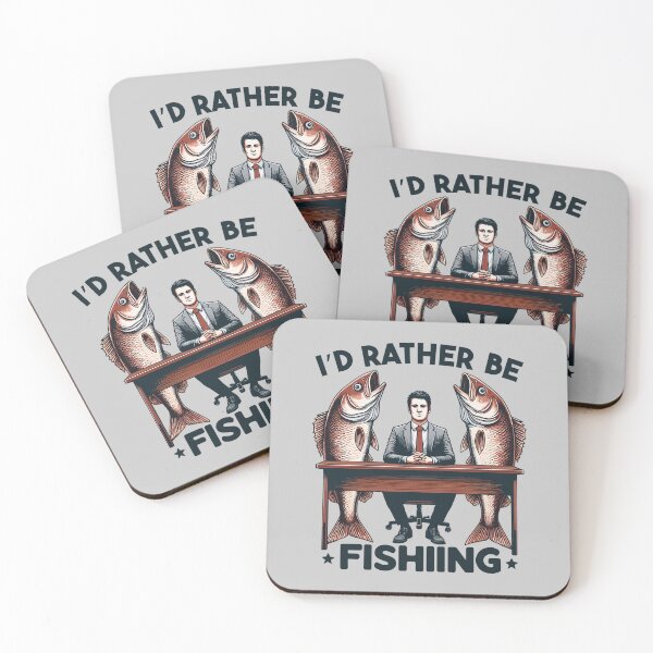 Item preview, I'd Rather Be Fishing: Funny Bass Hunting Graphic designed and sold by Daqomm.