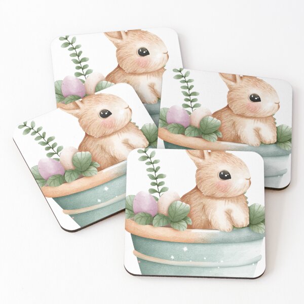 Item preview, Cute Bunny White Rabbit baby and love animal in Easter designed and sold by HOPELIFE8888.