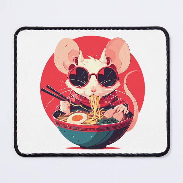 Item preview, Rat Eating Ramen designed and sold by PeelZinc.