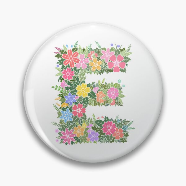 Artikelvorschau, Blumenbuchstabe „E“ WeArePrettierThanFlowers entworfen und verkauft von birthflower.