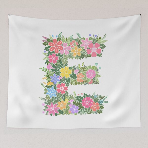 Artikelvorschau, Blumenbuchstabe „E“ WeArePrettierThanFlowers entworfen und verkauft von birthflower.