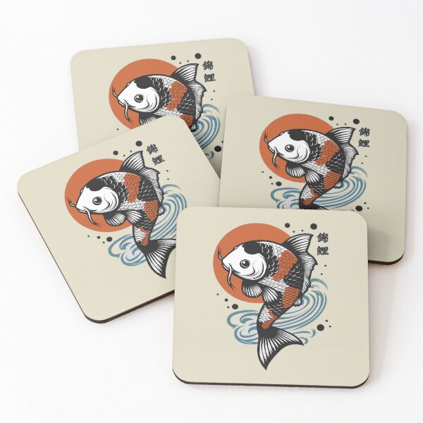 Item preview, Chinese Koi Fish Graphic With Japanese Character designed and sold by Daqomm.