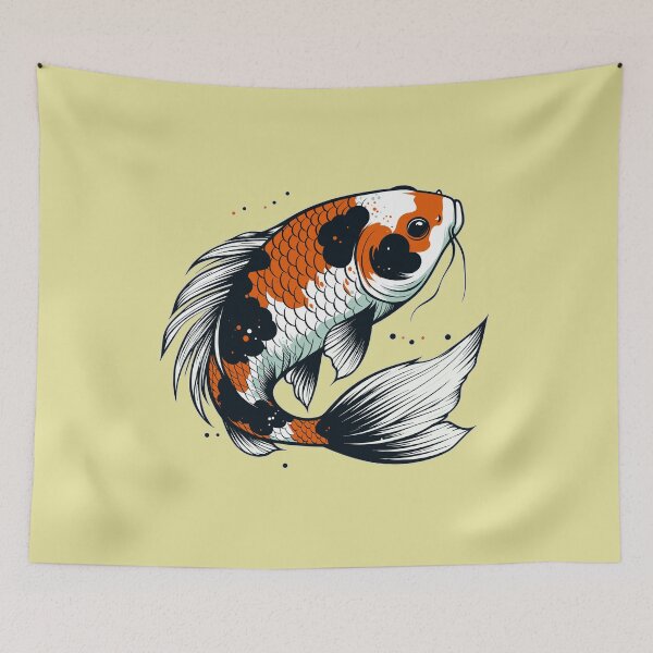 Item preview, Best Colorful Japanese & Chinese Koi Fish Graphic designed and sold by Daqomm.
